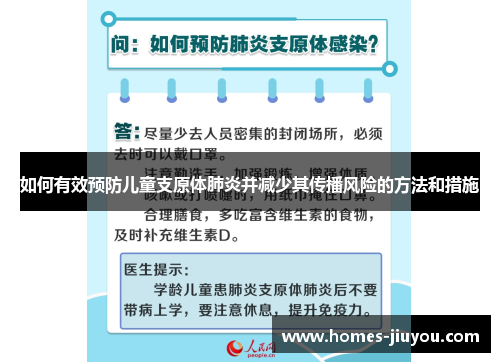 如何有效预防儿童支原体肺炎并减少其传播风险的方法和措施